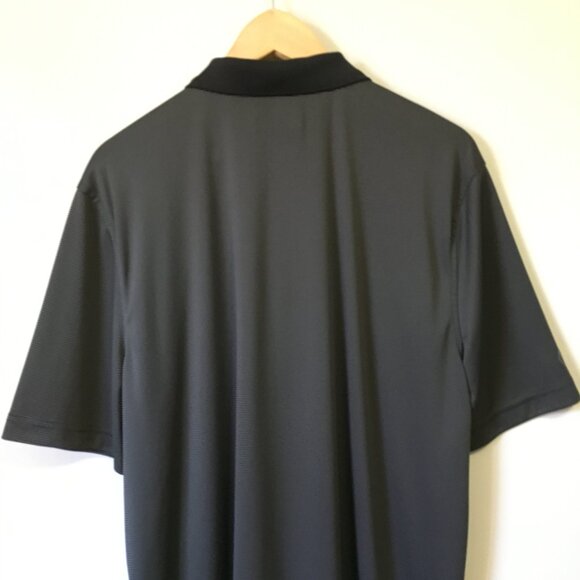 Sunice Black and Grey Pinstripe Sleek Hang Polo Shirt - Picture 8 of 16